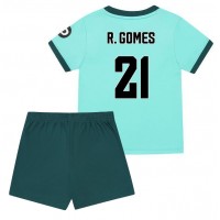 Wolves Rodrigo Gomes #21 Bortaställ Barn 2025-26 Korta ärmar (+ Korta byxor)